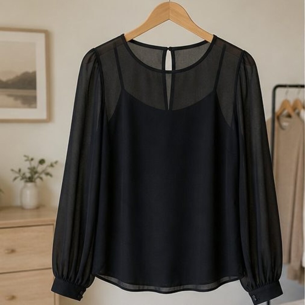 Mauve Pleated Blouse